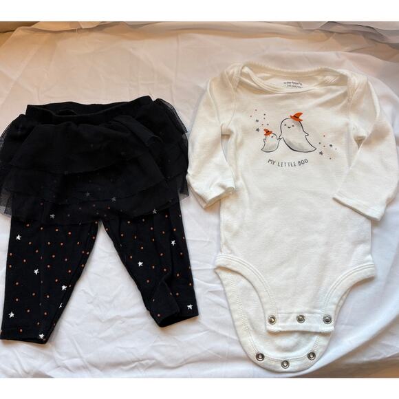 Carter's 'My Little Boo' Halloween Top and Bottom Tutu Set 3M - Picture 1 of 6
